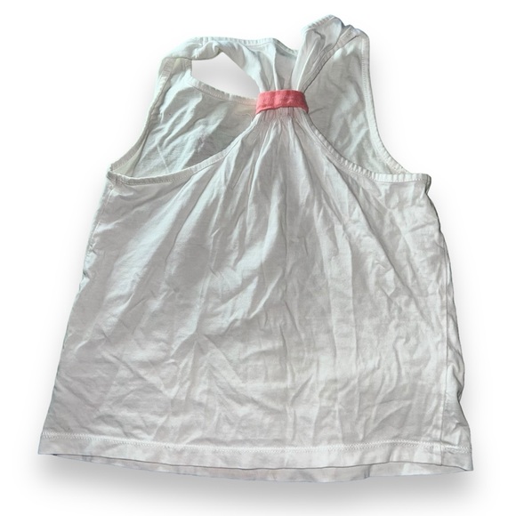 “Take Me To The Jungle” White Racer Back Tank Top Girls Size 7-8 (Small) - Picture 3 of 3